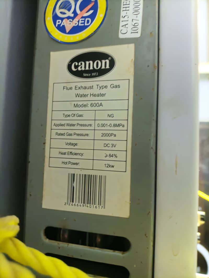 Canon Instant Gyser for sell 6 Liters good condition 2