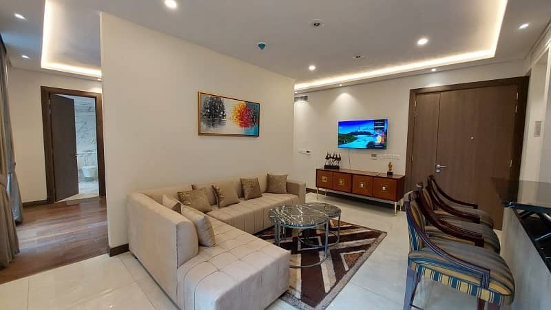 Fully Furnished Lugubrious 1 Bedroom Apartment For Rent On MM Alam Road Gulberg 3