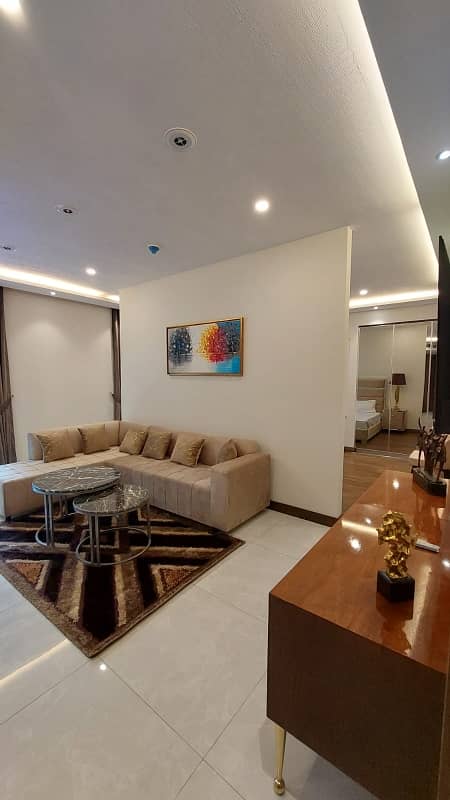 Fully Furnished Lugubrious 1 Bedroom Apartment For Rent On MM Alam Road Gulberg 47