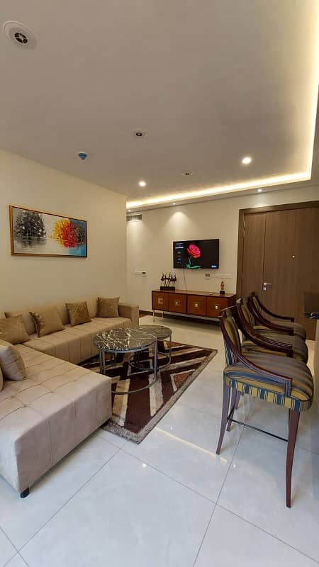 Fully Furnished Lugubrious 1 Bedroom Apartment For Rent On MM Alam Road Gulberg 48