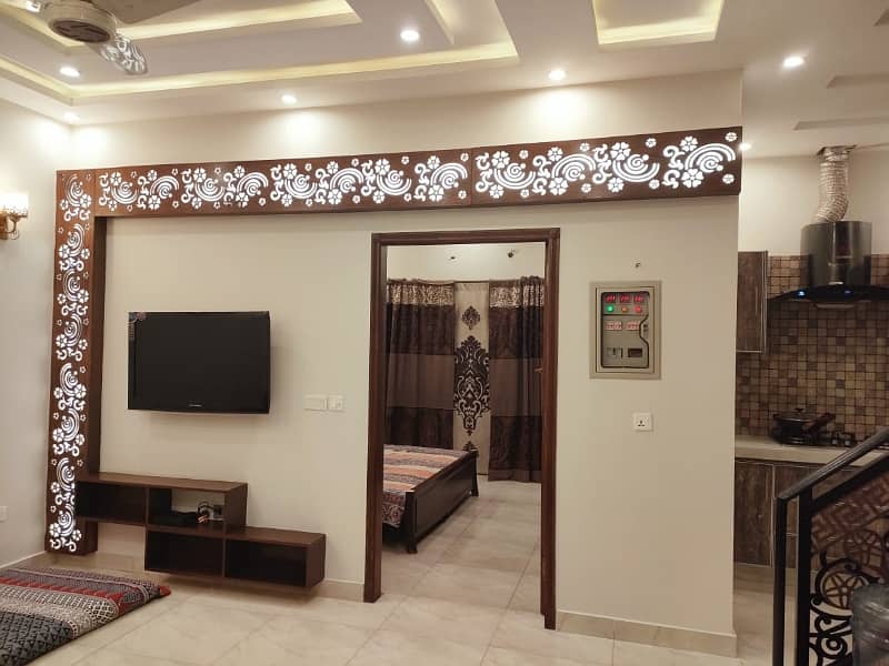 5-Marla Furnished Modern Tyle New Designer House With Imported Fixtures & Fittings For Rent In Phase-5, DHA 1