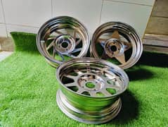 steel deep rims For car And jeep available CoD All of Pakistan