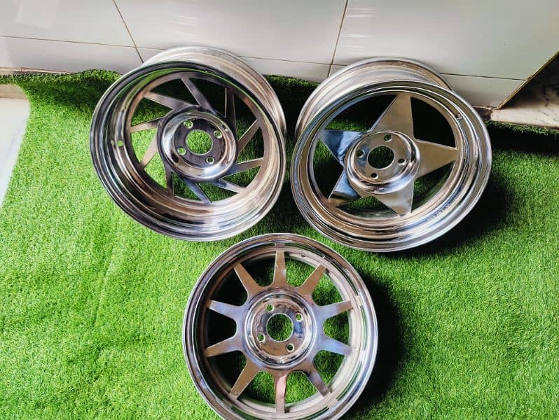 steel deep rims For car And jeep available CoD All of Pakistan 1