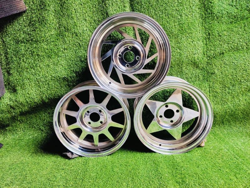 steel deep rims For car And jeep available CoD All of Pakistan 5