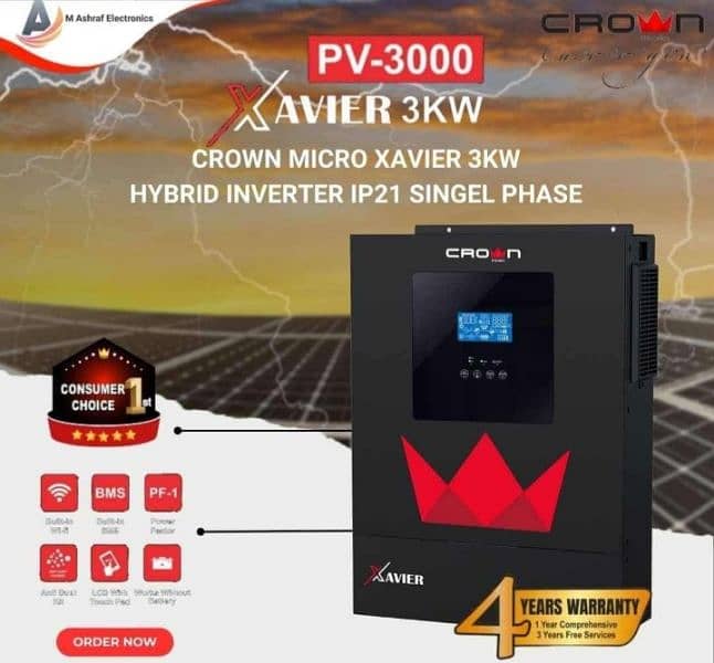 Crown Xavier ll 4000-24v 4kw 4years warranty Crown official delar 1