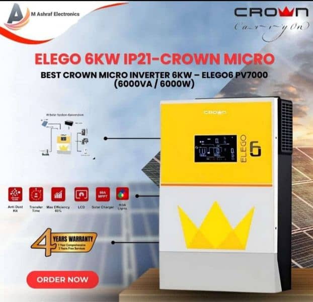 Crown Xavier ll 4000-24v 4kw 4years warranty Crown official delar 3