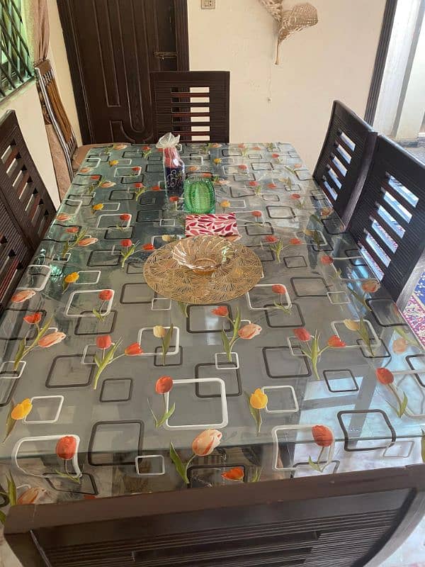 dining table with six chairs 0