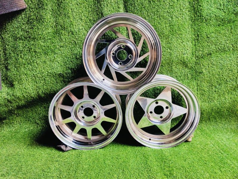 steel deep rims For car And jeep available CoD All of Pakistan 5