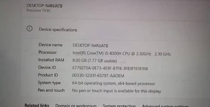 Dell Precision 7530 WorkStation for sale 6