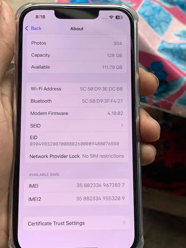 iphone 13 pro F U 128gb 9