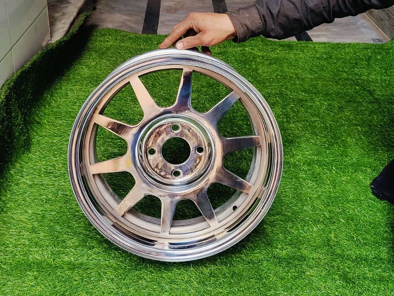 steel deep rims For car And jeep available CoD All of Pakistan 1