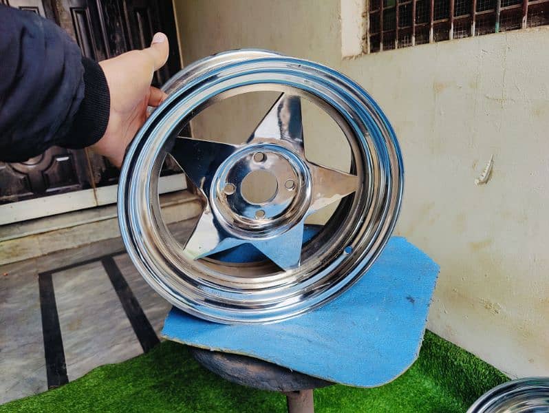 steel deep rims For car And jeep available CoD All of Pakistan 3