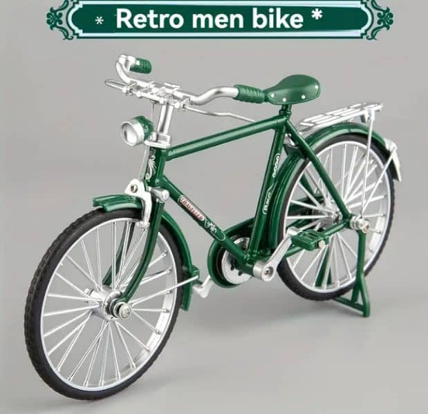 Retro bicycle display piece for home decoration collectible 5