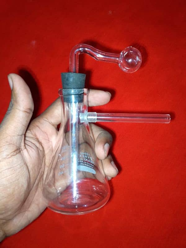 Glass Straw Water Bong Pipe Bubbler 4