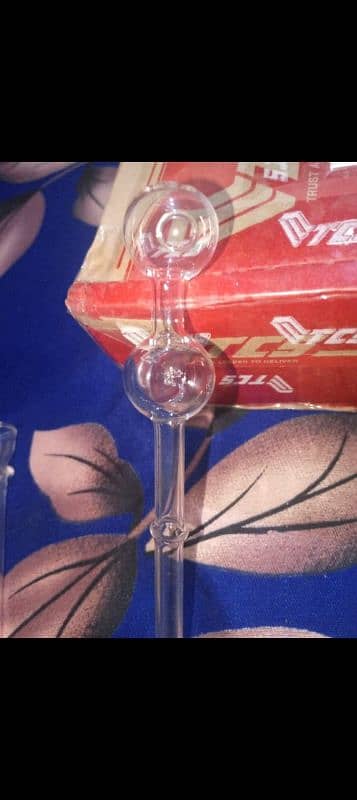 Glass Straw Water Bong Pipe Bubbler 7