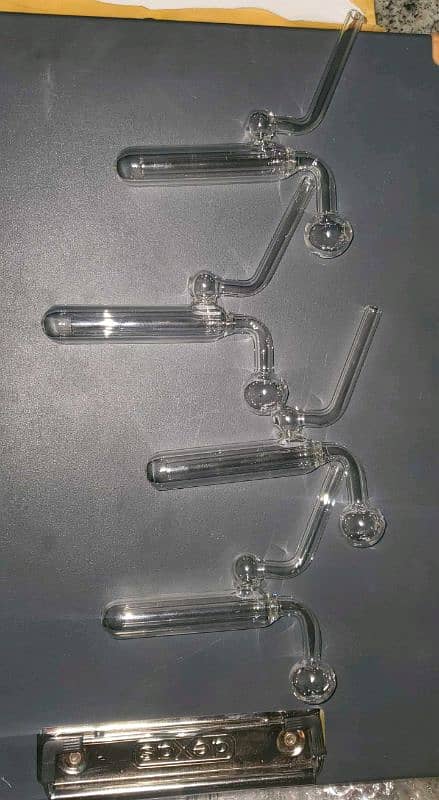 Glass Straw Water Bong Pipe Bubbler 9