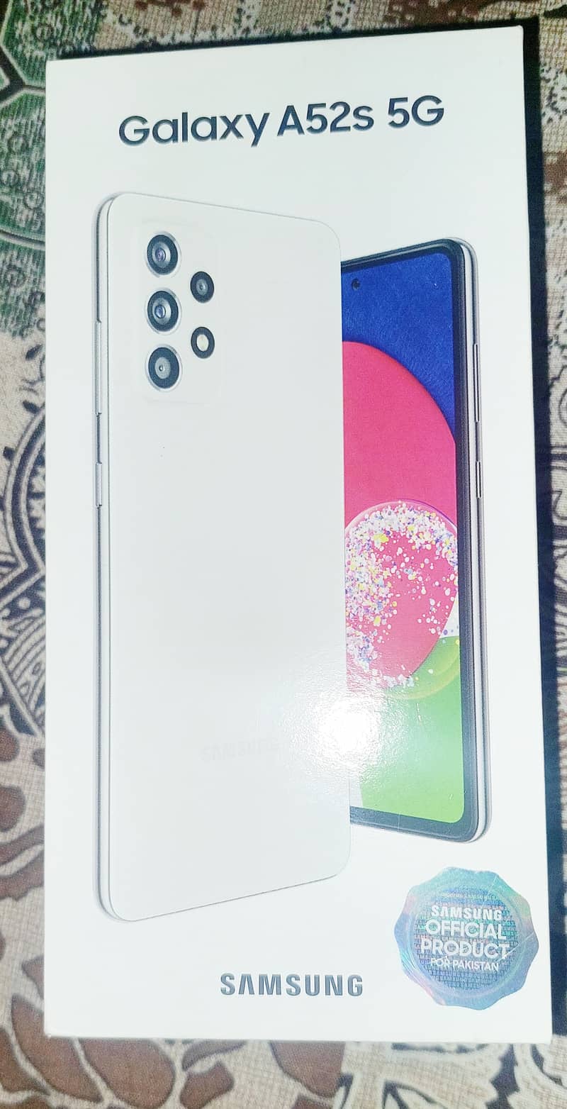 Samsung A52s 5g (8/256)  PTA Approved official with Box and Charger 2