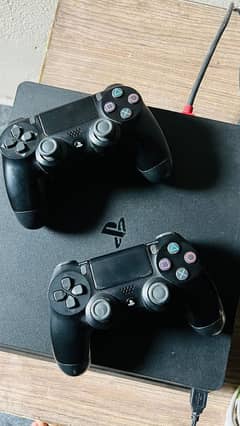 PS4 Slim 500GB with 2 Original controllers