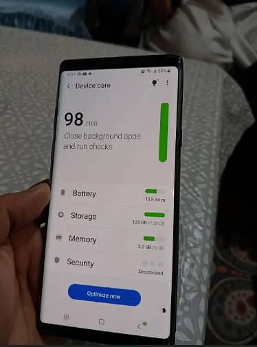 Samsung Mobile Note 9 good condition 0/3/1/3/4/1/1/6/9/8/4 11