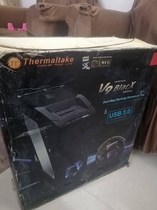 Thermaltake V9 Black Edition Casing Gaming PC Case Only Without PSU 1