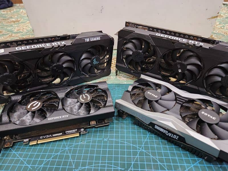 Asus Tuff Rtx 3060 12GB Trinity very low tepms 7