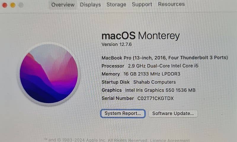 macbook pro 2016 13' with touch bar 7