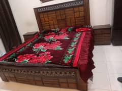 pure wooden double bed. 2 beds available