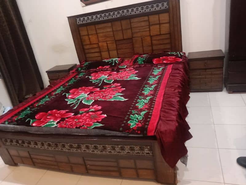 pure wooden double bed. 2 beds available 0