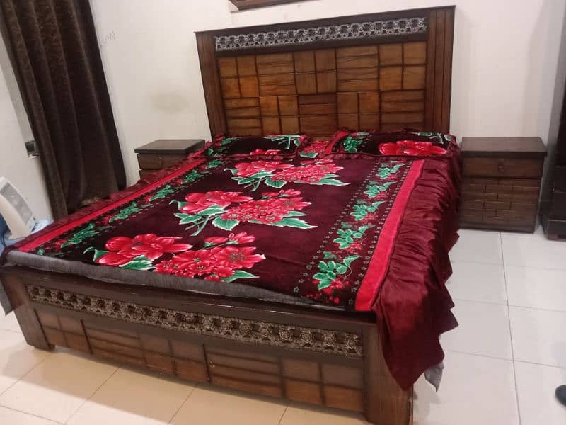 pure wooden double bed. 2 beds available 1