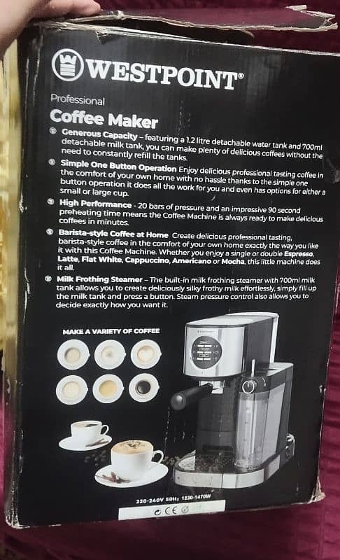 west point coffee maker machine model no WF- 2025 this is used in home 3