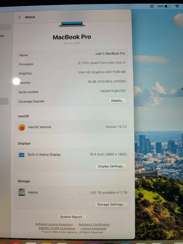 MacBook pro core i7 4