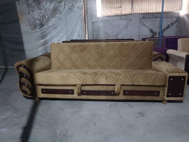 Luxury Sofa Cumbed /Three Seater sofa set/sofa bed/Wooden Sofa 9