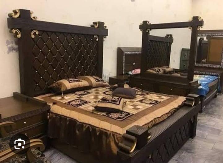 Bed/ Bed Set/Dressing Table / Bed Side Tables / Complete Bed Set 2