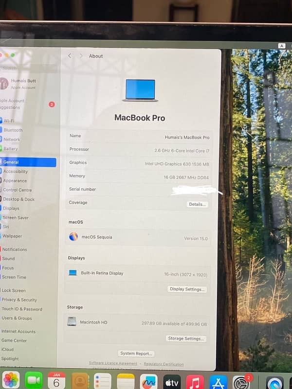 MacBook pro 2019 16/512 0