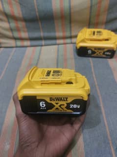 Milwaukee M12 6ah batteries and DeWalt 20V batteries