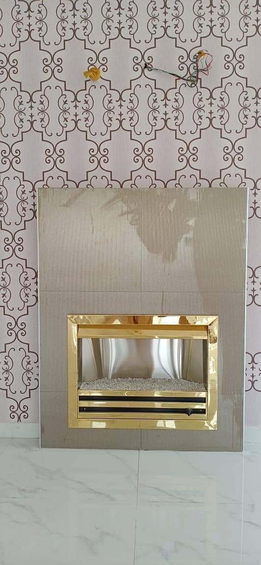 Gas fire place / marble fireplace/ media wall decore/ wall decor idea 1