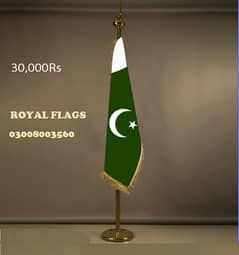 Punjab Government Flag + Pole for Office, company & Country Table Flag