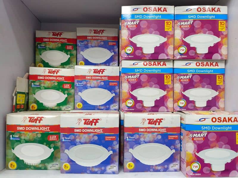 Osaka and Tuff SMD ceiling lights and LED bulbs available for sale 4