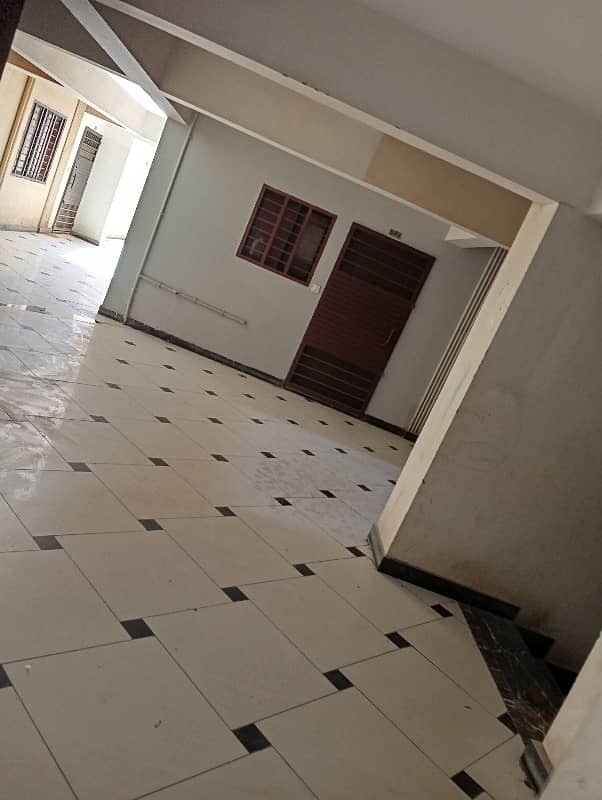 Main Gulistan e Johar Flat Good Condition KINGS PALM RESIDENCY Phase 2 Main Road Project 1850 Sq Ft Area 1