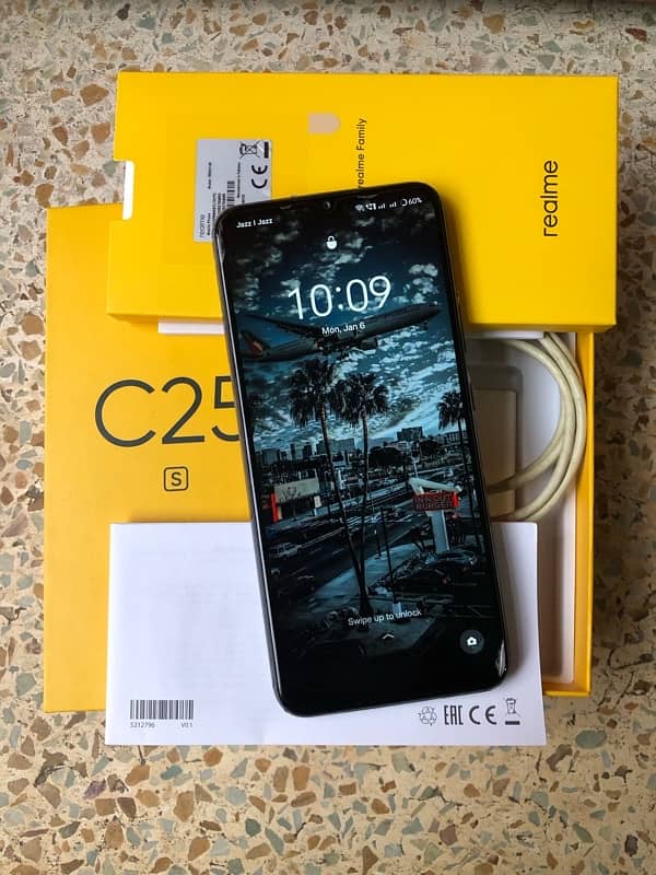 Realme c25s (4/128) 10/9 condition see in pic’s with complete box 1