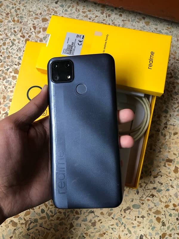 Realme c25s (4/128) 10/9 condition see in pic’s with complete box 4