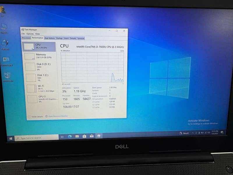 Dell Inspiron , Core i5 -7th Generation 8