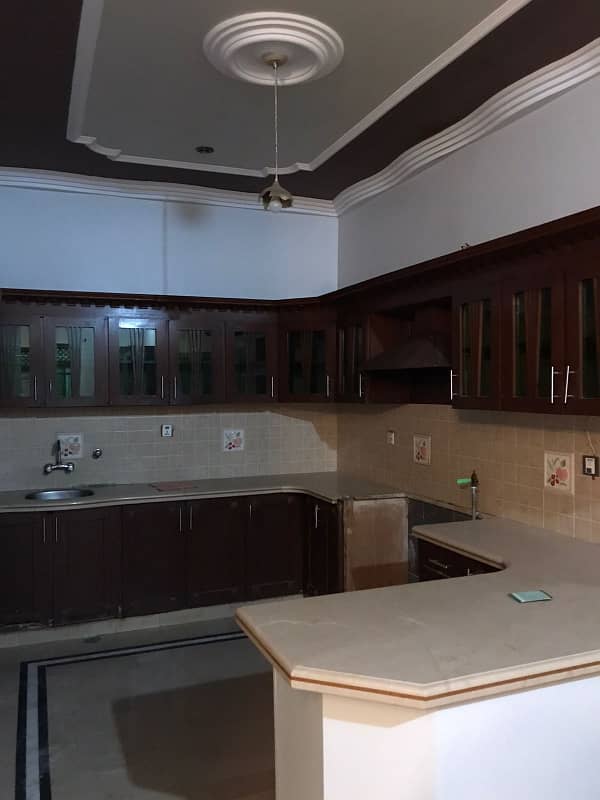 three bed dd 1st floor portion for rent in johar 0