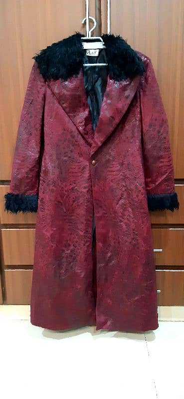 velvet long coat 0