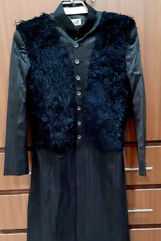 velvet long coat 1