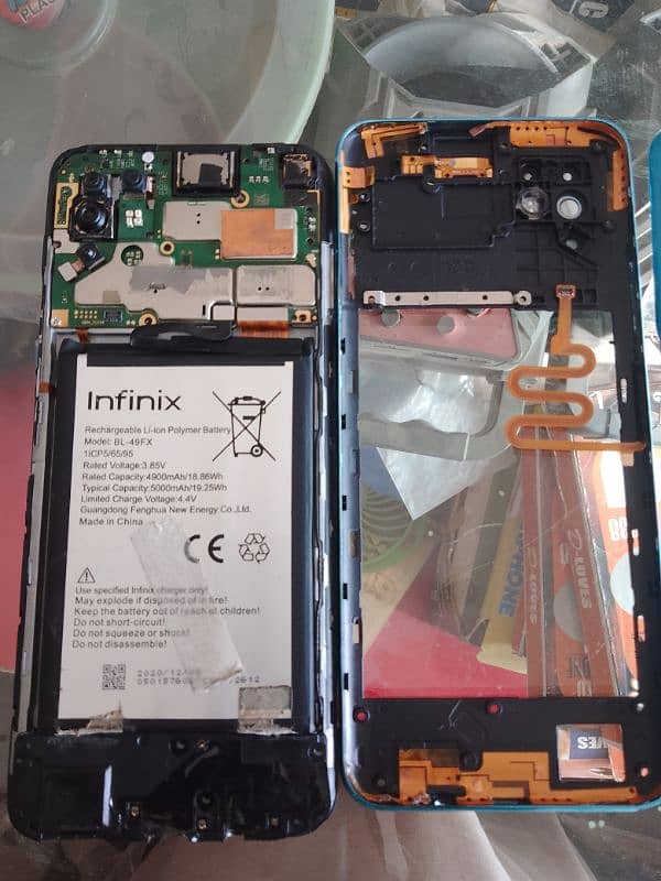 infinix Note 8 battery original casing new panel new  03080820076 3