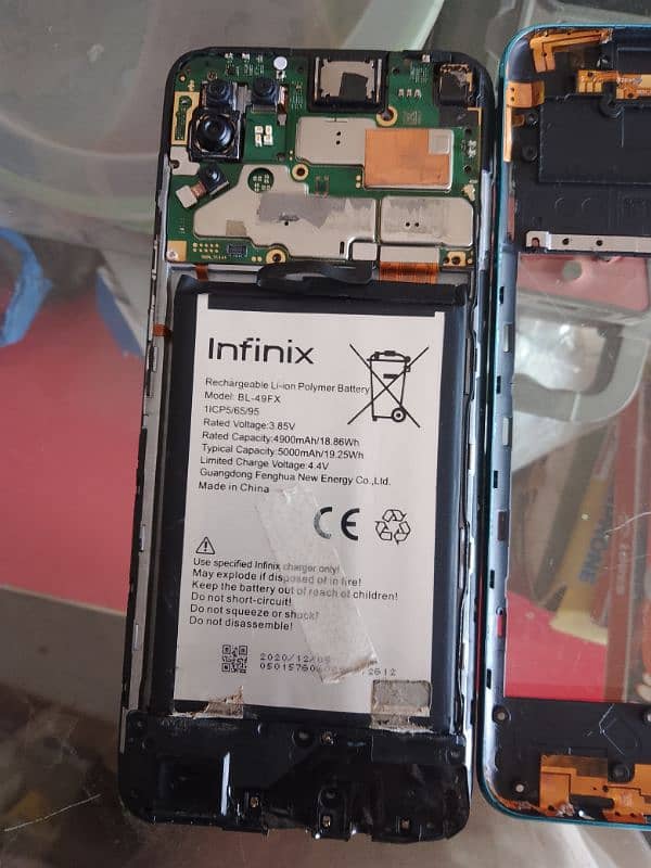 infinix Note 8 battery original casing new panel new  03080820076 4