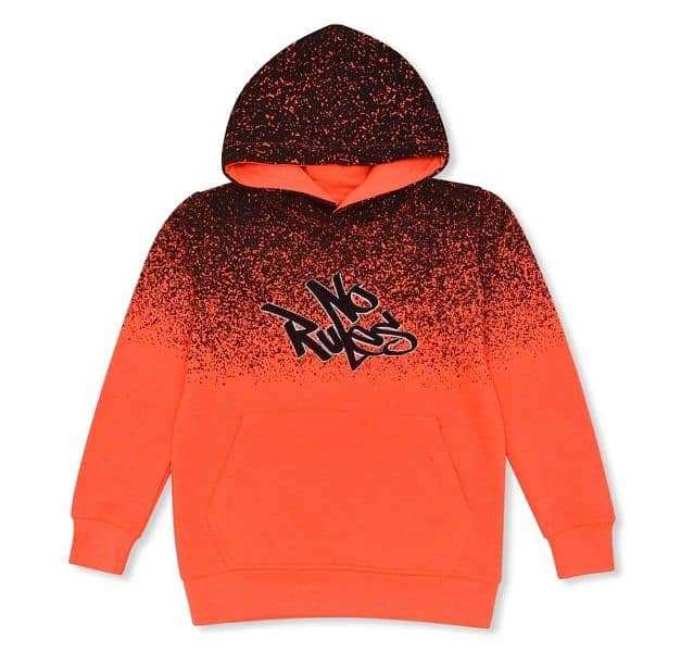 Stylish Embroidered Fleece Hoodie for Boys Age 8 to 15 1