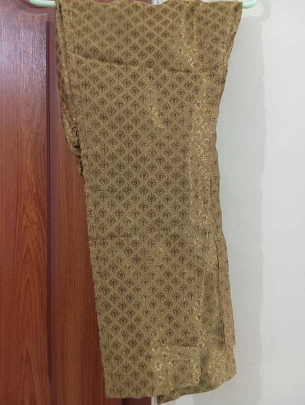 Chiffon 3 piece suit with heavy work & in very good condition for sale 2