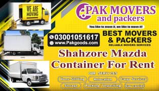 container service in faisalabad packers movers service house Shifting